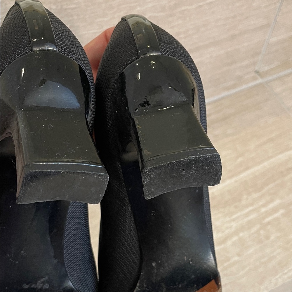 Stuart Weitzman Sz 10 AAAA Vintage Black Square-Toe Classic Pumps - Picture 12 of 15